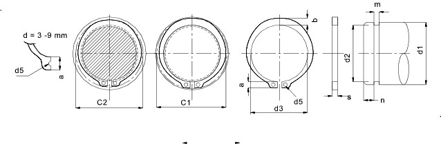 circlips external