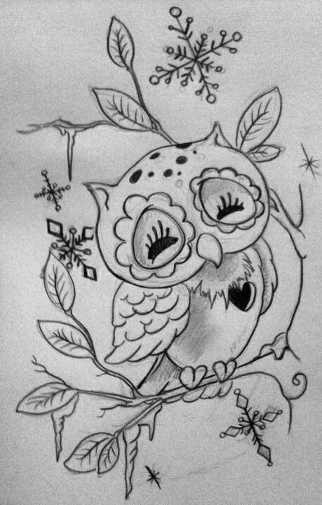 owl drawing