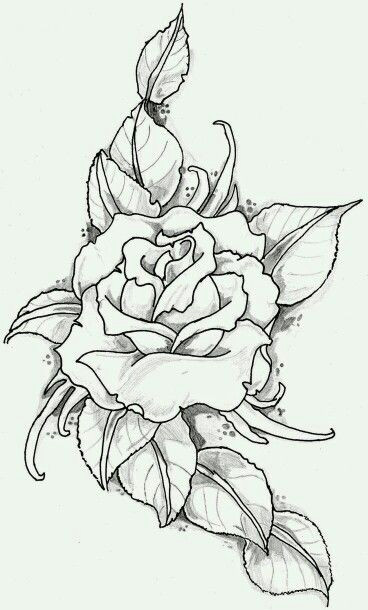 1 flower tattoo drawingsrose