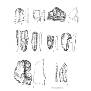 siuren i flint artifacts of early aurignacian of krems dufour type industry