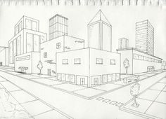 two point perspective 2 point perspective city 2 point perspective drawing perspective art