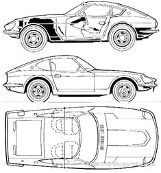 datsun 240z blueprints google search