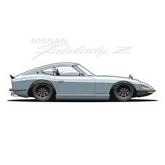 rs watanabe nissan datsun 240z zcar z s30 300zx 350z 370z nismo rswatanabe kyusha vintage jdm cars carart art drawing vector design