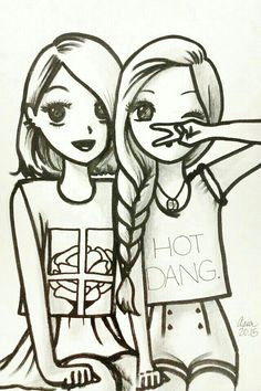 cute 3 lol drawing of best friends cute best friend drawings best friends