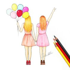 drawings of friends girly drawings tumblr drawings love