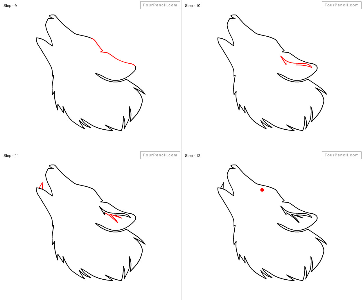 how to draw wolf for kids slide 3 click to enlarge