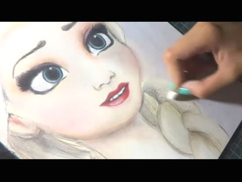 speed drawing elsa frozen diana diaz