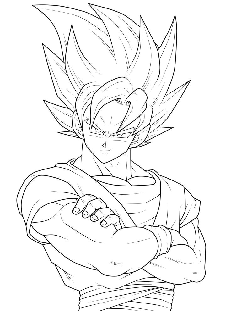 print goku goku coloring pages a goku coloring pages 10 visit now for 3d dragon ball z compression shirts now on sale