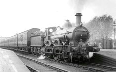 ex midland railway on a birmingham derby local train this i think is the engine in the drawing by w