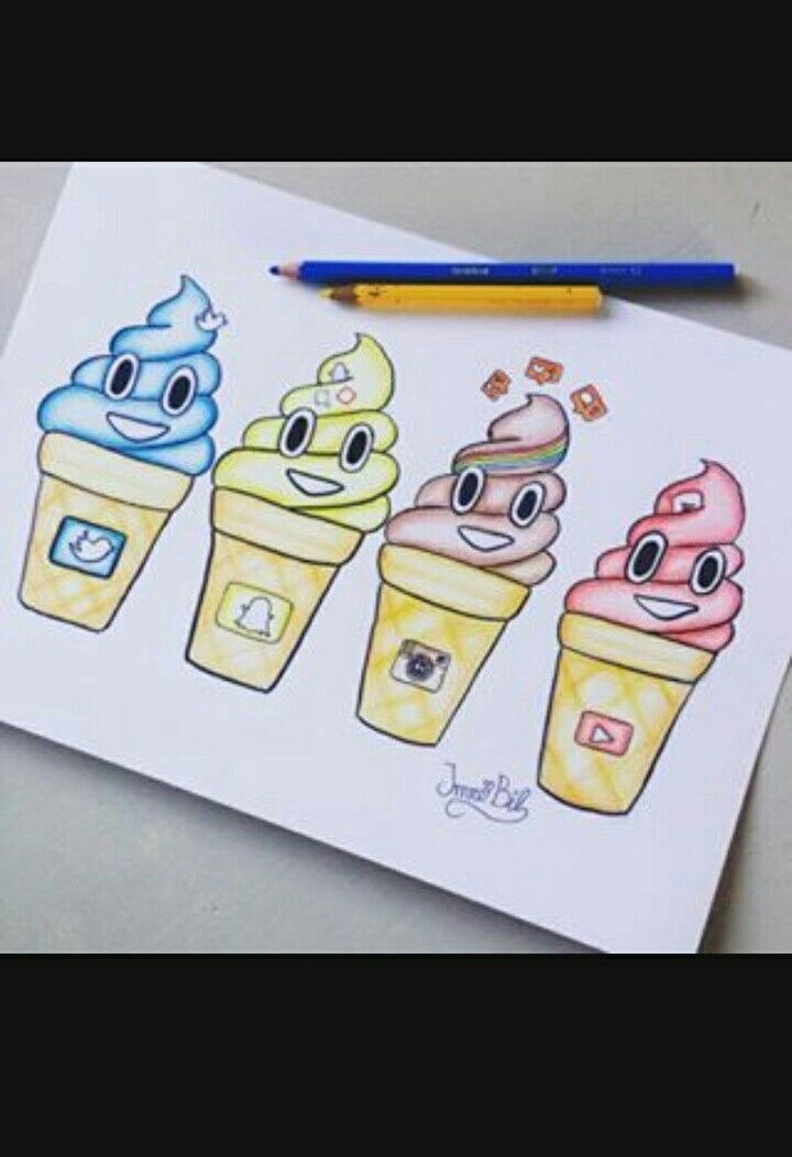 cizimlerinin bir kacini yapicam sizi seviyorum app drawings emoji drawings kawaii drawings