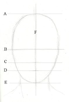 drawing lesson for beginner artists proportions of the face front view step 3