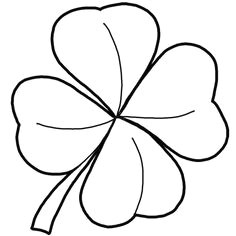 how to draw 4 leaf clovers shamrocks for st patricks day