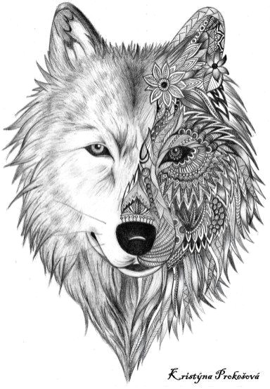 cool wolf tattoo design ideas suitable for you who loves spirit animal 21