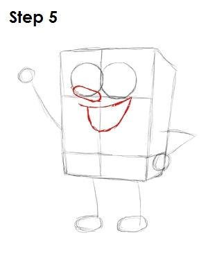 draw spongebob squarepants step 5