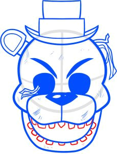 how to draw golden freddy from five nights at freddys 9th birthday halloween birthday