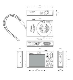 orthographic drawing digital camera