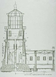 diagram split rock lighthouse architect design building art lighthouse art lighthouse pictures