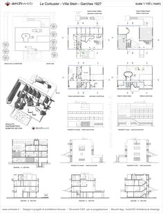 stein house a garches dwg drawings