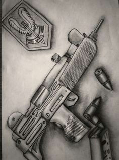 uzi 9mm call of duty inspired guns uzi9mm jasmine tattoo