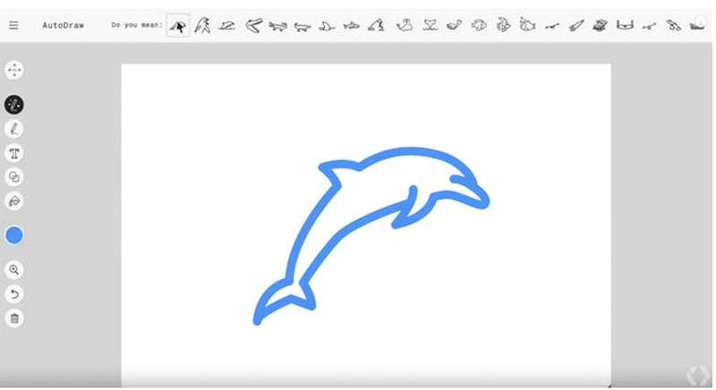 machine learning for fast drawing drawing on a