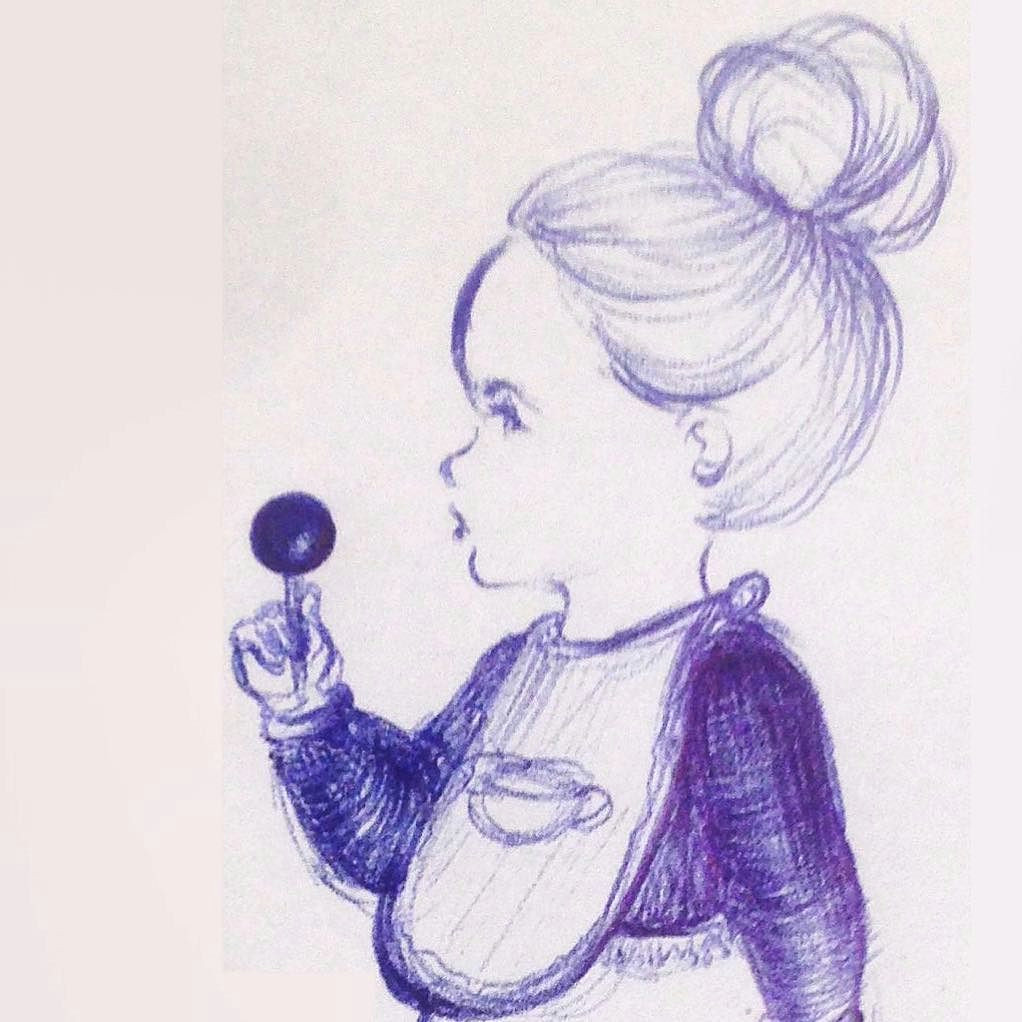 lollipop cute little kid bun girl lolli drawing doodle ballpen kuli bib illustration lowlife fashion cutie theweeknd kids hair candy