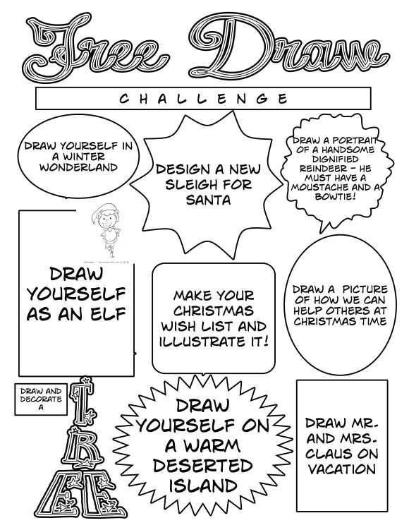 free draw challenge december