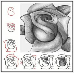 how to draw a beautiful rosei so easy details gt