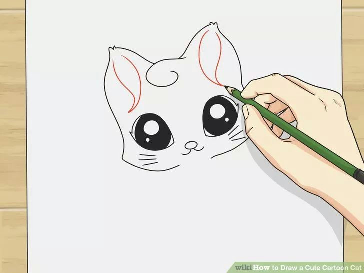 draw a cute cartoon cat wikihow to draw paint drawings cat art art drawings