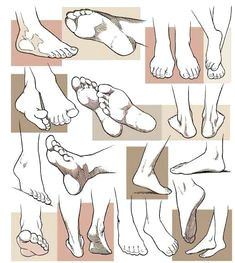 manga feet a character design references feet drawing