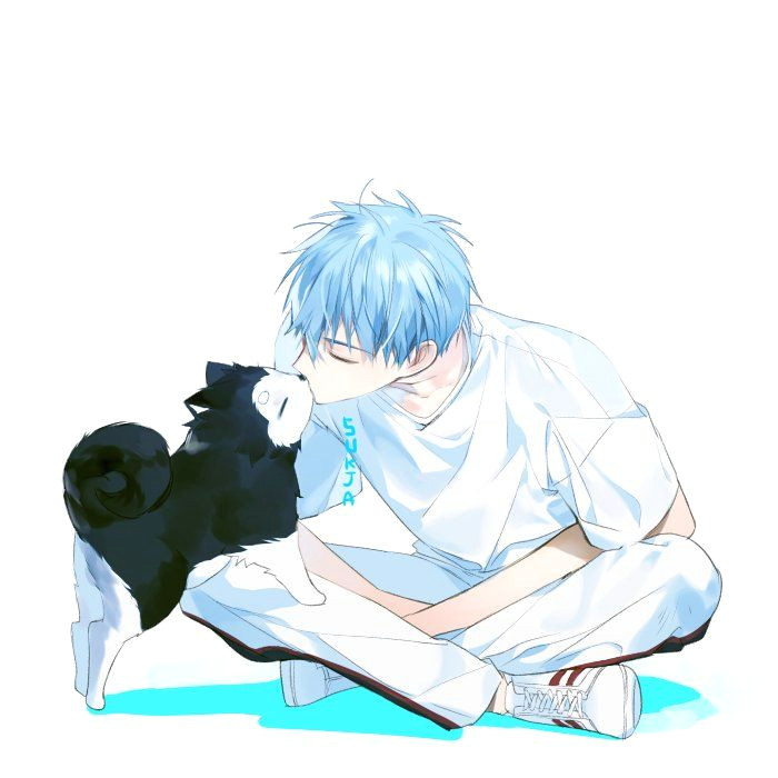 blue hair anime boy akakuro