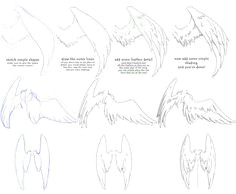 how to draw manga angel wings tutorial 1 drawing skills drawing techniques