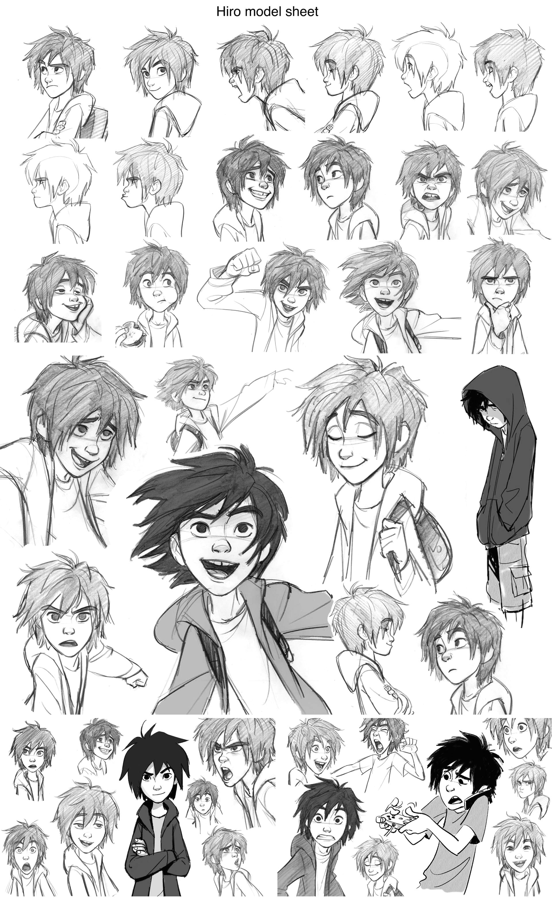 hiro by jin kim big hero 6 disney facialexpressions