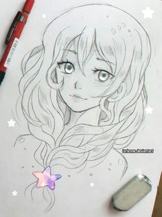 star braid anime girl drawingsmanga