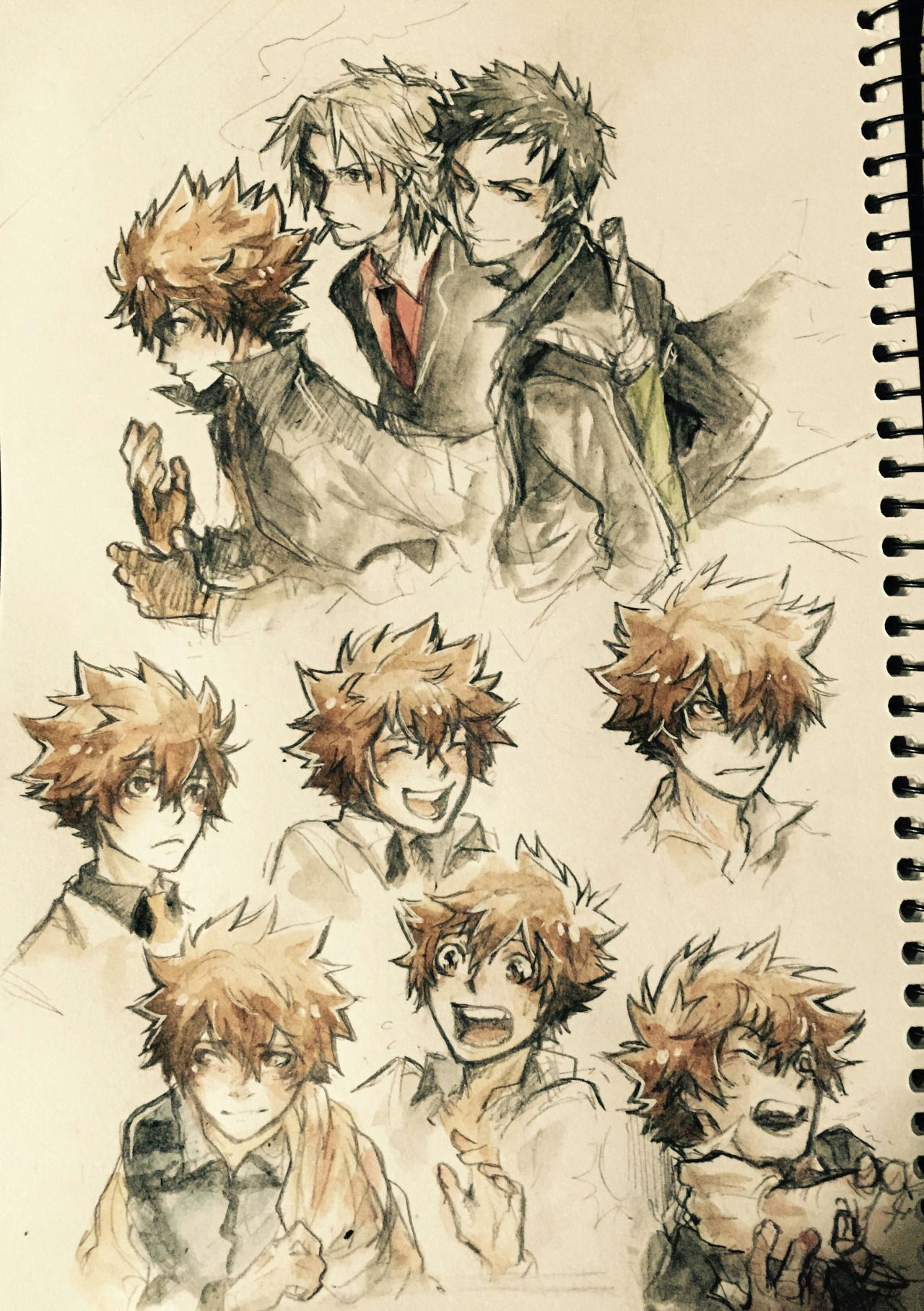 my sketchbook is like 90 tsuna by now sweats here s a bunch of older tsunas because