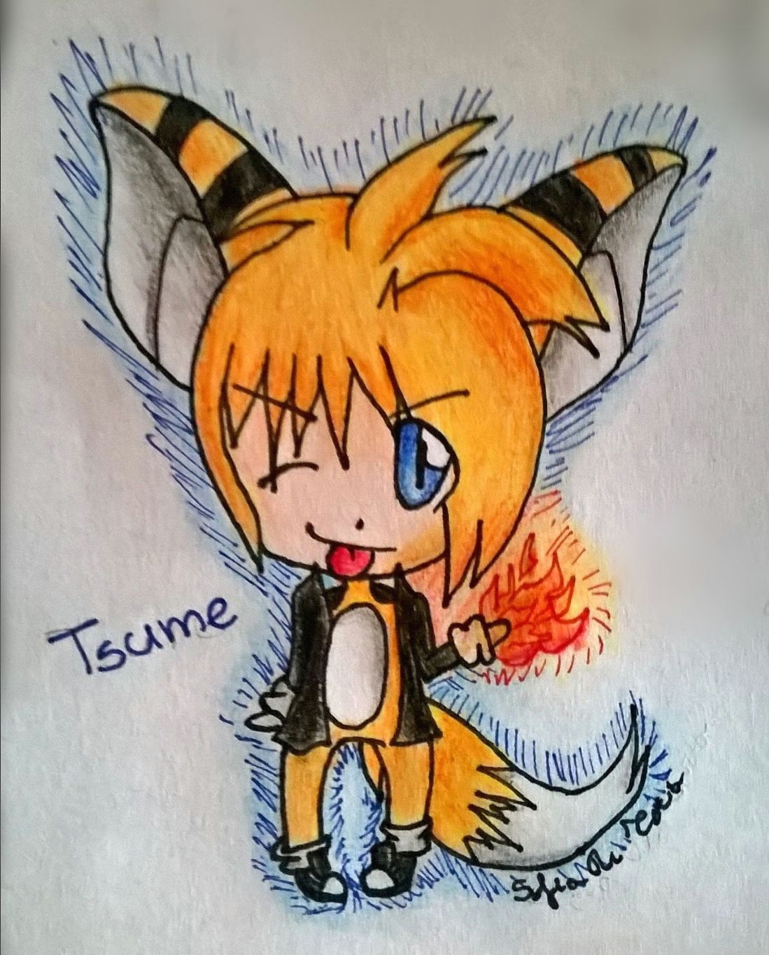 request on facebook by daniel trindade tsume the fox in little little chibi style w art by zumiya73 tsume belongs to daniel trindade on facebook