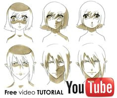 how to draw manga shading faces video tutorial