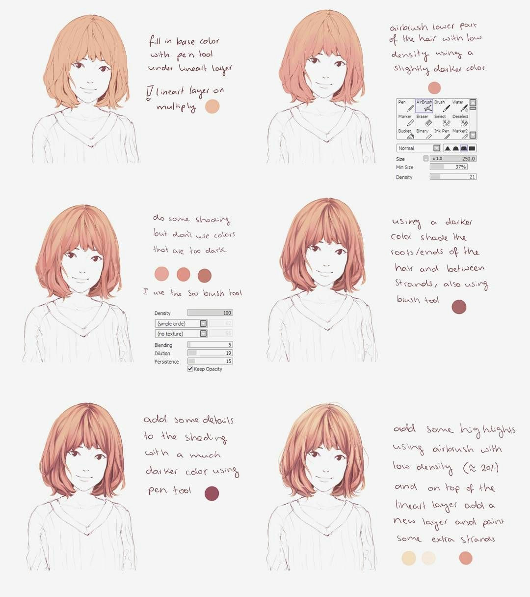 a small hair coloring tutorial i hope this helps