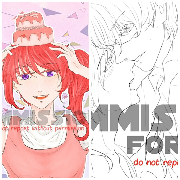 Anime Drawing without Color Lineart Colored Bustup Artists Clients