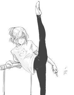 the straightest thing about yuri on ice is yurio s splits