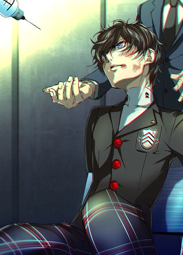 video game anime persona 5 anime akira kurusu artwork drawings i