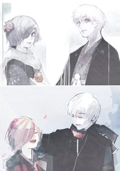 touka and kanekia tokyo ghoul fan art tokyo ghoul manga tokyo ghoul