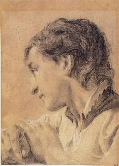 view head of a young man looking down to the left by giovanni battista piazzetta on artnet browse upcoming and past auction lots by giovanni battista