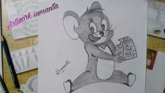 how to draw jerry drawing tom and jerry step by step https