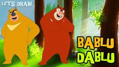 bablu dablu funny cartoon let s draw