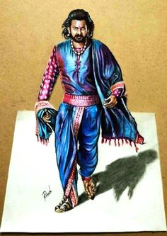 bahubali 2 drawing prabhas 3d drawing of prabhas realistic drawing prabhas drawing