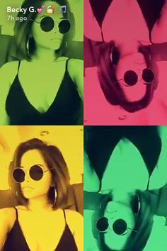 becky g back it w the snapchat filters