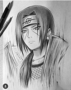 uchiha itachi fanartdidn t use reference so it took some time kaito a anime drawings