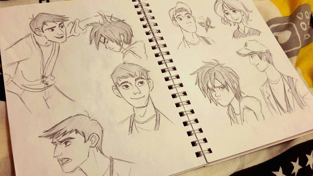 big hero 6 sketches by chitandakillumeen