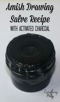 amish black drawing salve recipe with activated charcoal