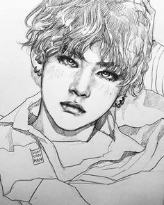 taehyung fanart a live a a bts drawingsa